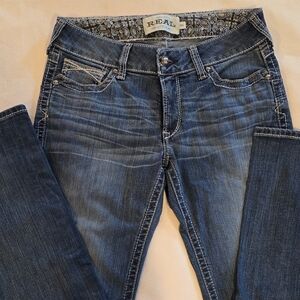 Ariat Women's R.E.A.L. Mid Rise Stretch Whipstitch Boot Cut Jean